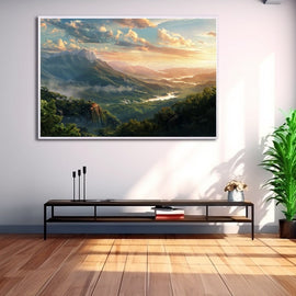 Peinture Paysage de Verdure, art mural décoration nature