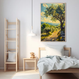 Peinture Paysage du Midi, art mural décoration nature