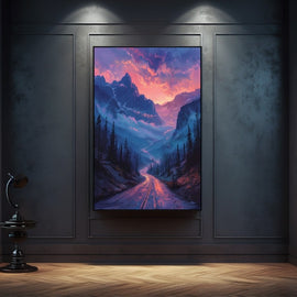 Peinture Paysage Fantastique, art mural décoration nature