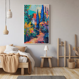 Peinture Paysage Fauvisme, art mural décoration nature
