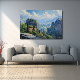 Peinture Paysage Horizontal, art mural décoration nature