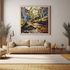 Peinture Paysage Image, art mural décoration nature
