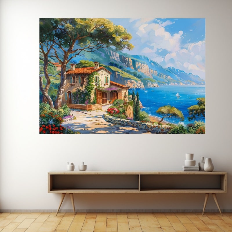 Peinture Paysage Maison