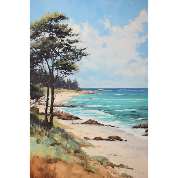 Tableau Peinture Paysage Mer, art mural décoration nature