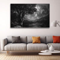 Thumbnail for Peinture Paysage Monochrome