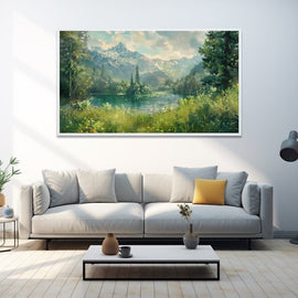 Peinture Paysage Naturel, art mural décoration nature