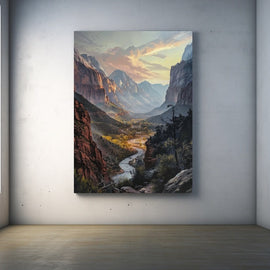 Peinture Paysage Œuvre D'Art, art mural décoration nature
