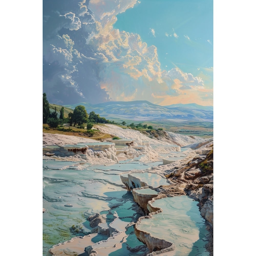 Peinture Paysage Pamukkale