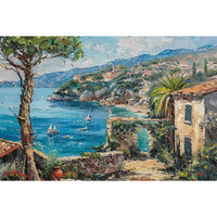 Thumbnail for Peinture Paysage Provençal de Mer