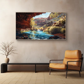 Peinture Paysage Surréaliste, art mural décoration nature