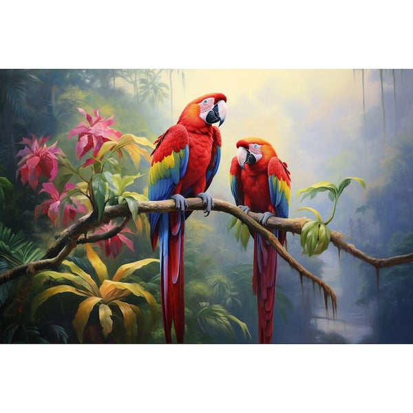 Peinture Perroquet Aras