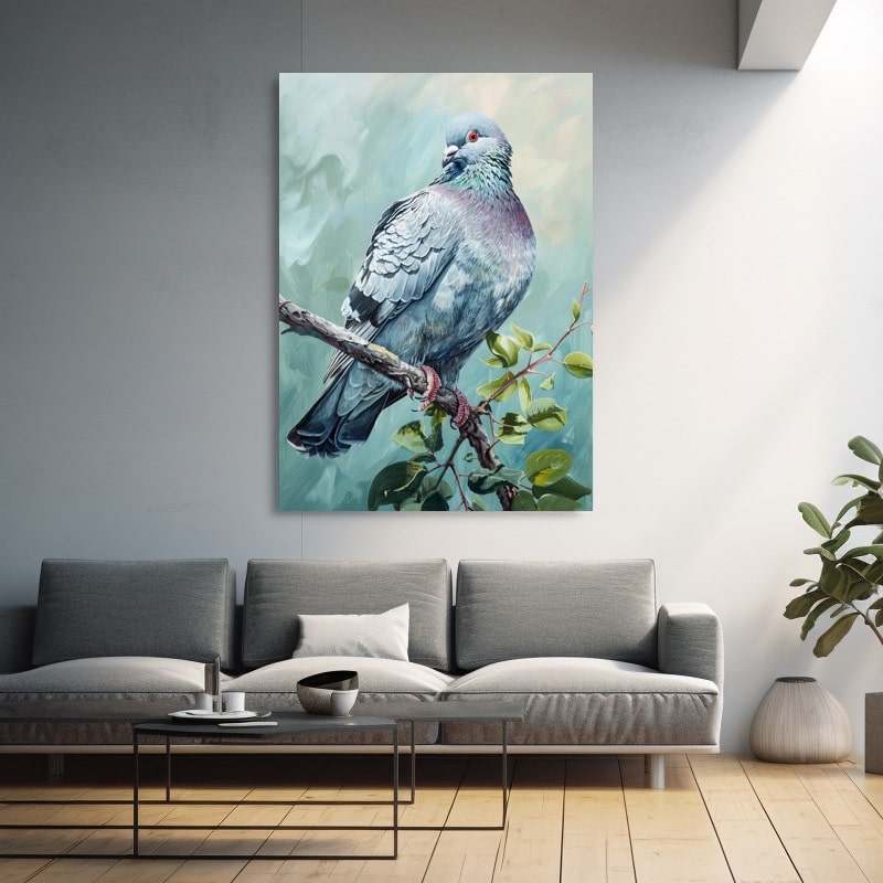 Peinture Pigeon Ramier