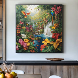 Peinture Plantes Exotiques, art mural décoration nature
