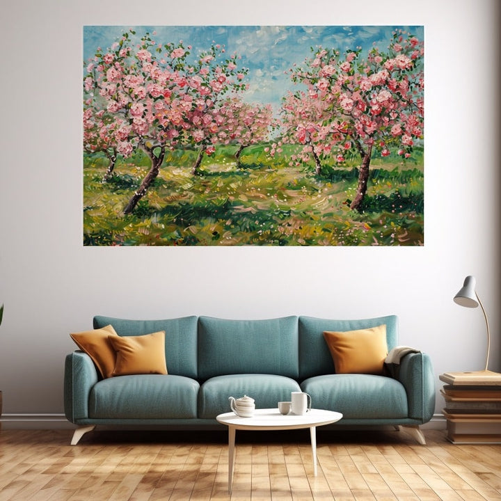 Peinture Pommiers En Fleurs