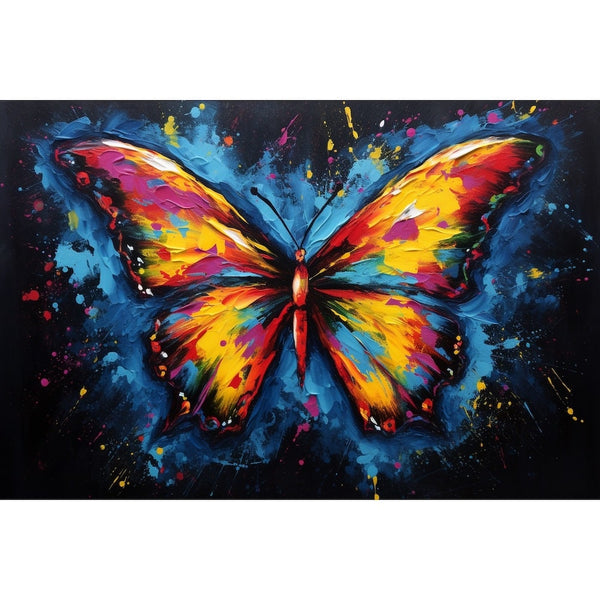 Tableau Pop Art Papillon, art mural décoration nature