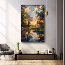 Peinture Réaliste Paysage Campagne