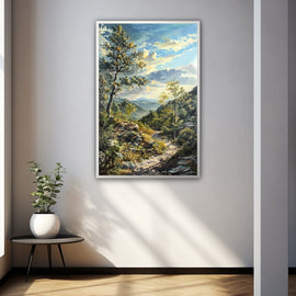 Peinture Réaliste Paysage Naturel, art mural décoration nature