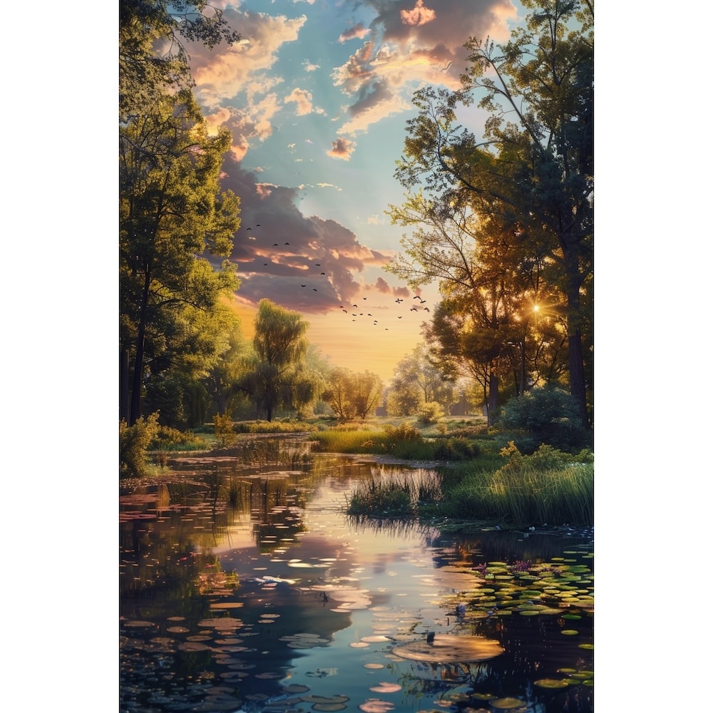 Peinture Réaliste Paysage Campagne