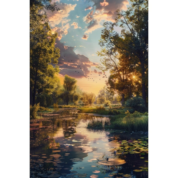 Peinture Réaliste Paysage Campagne