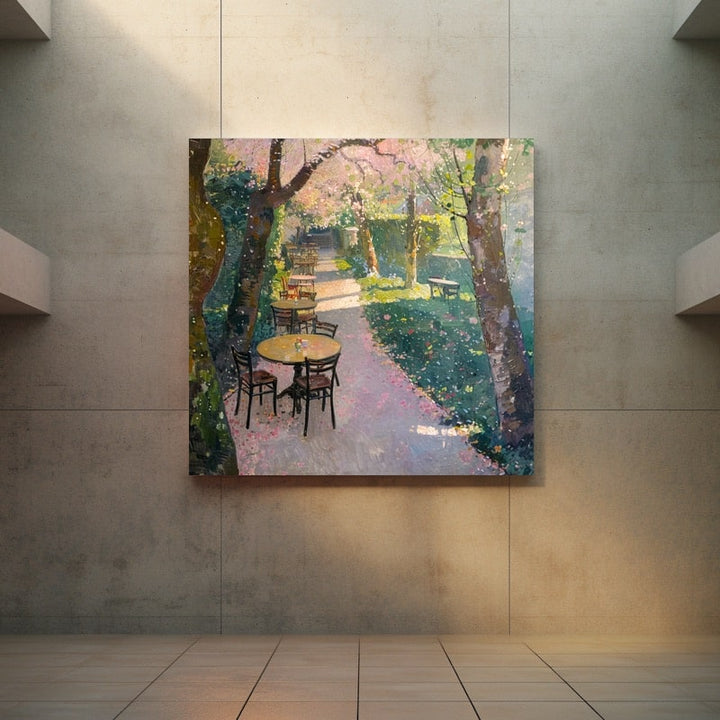 Peinture Représentant Le Printemps, art mural décoration nature