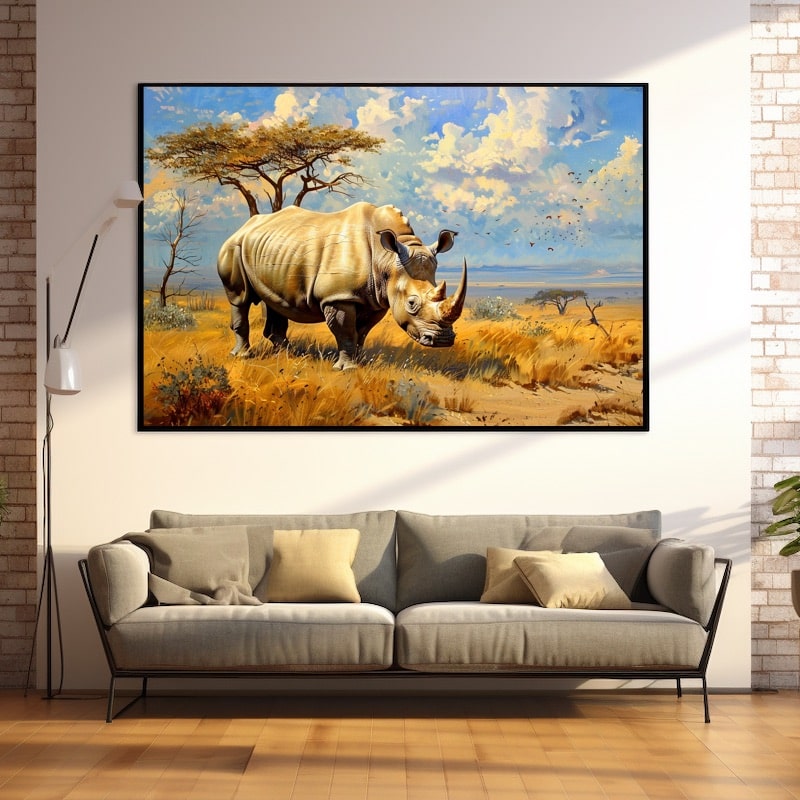 Peinture Rhinocéros