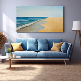 Peinture Sable d'Été, art mural décoration nature