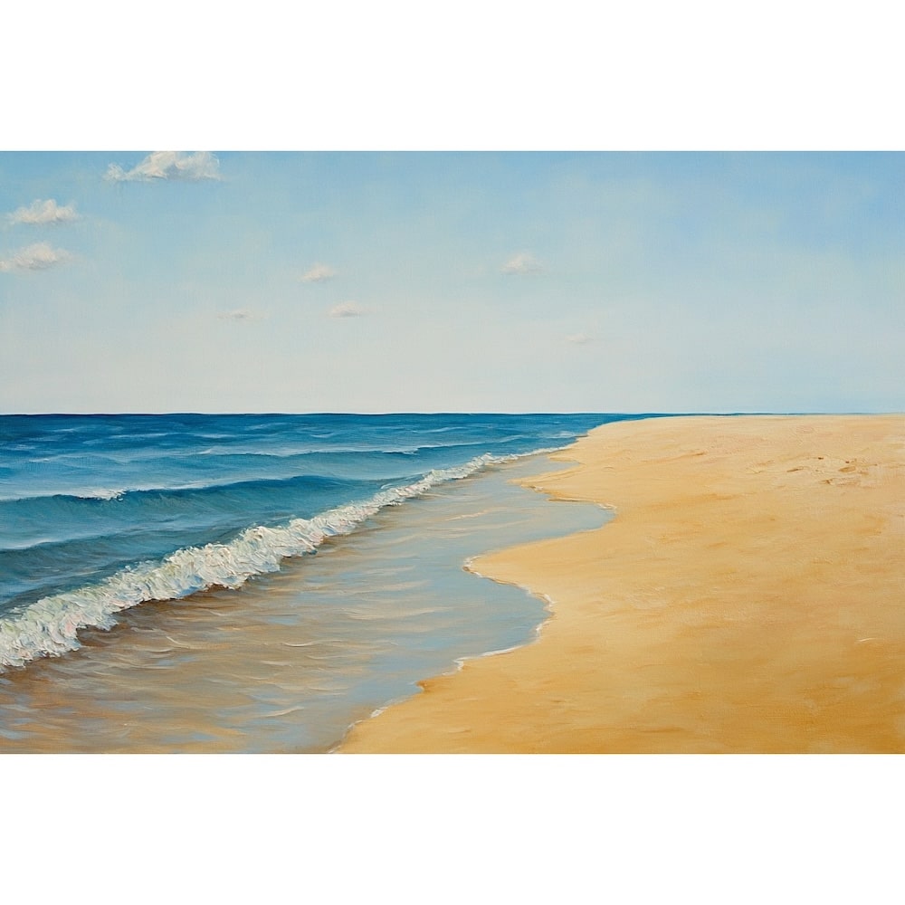 Peinture Sable d'Été, art mural décoration nature