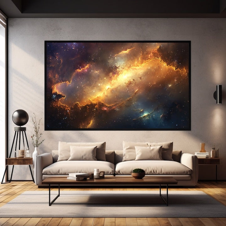 Peinture Spatial, art mural décoration nature