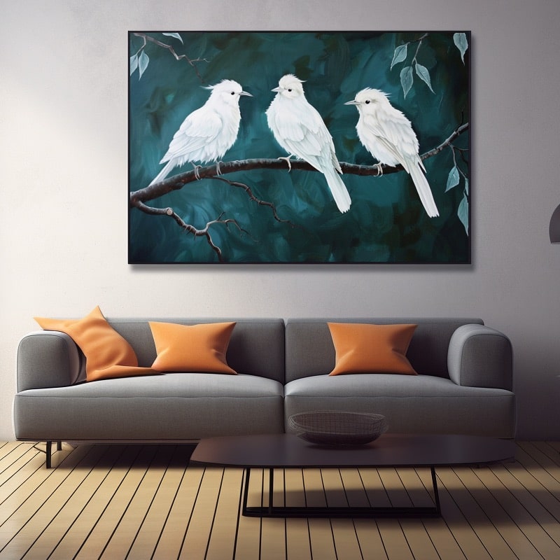 Peinture Sur Bois Oiseaux