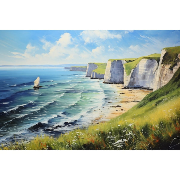 Tableau Peinture sur la Mer, art mural décoration nature