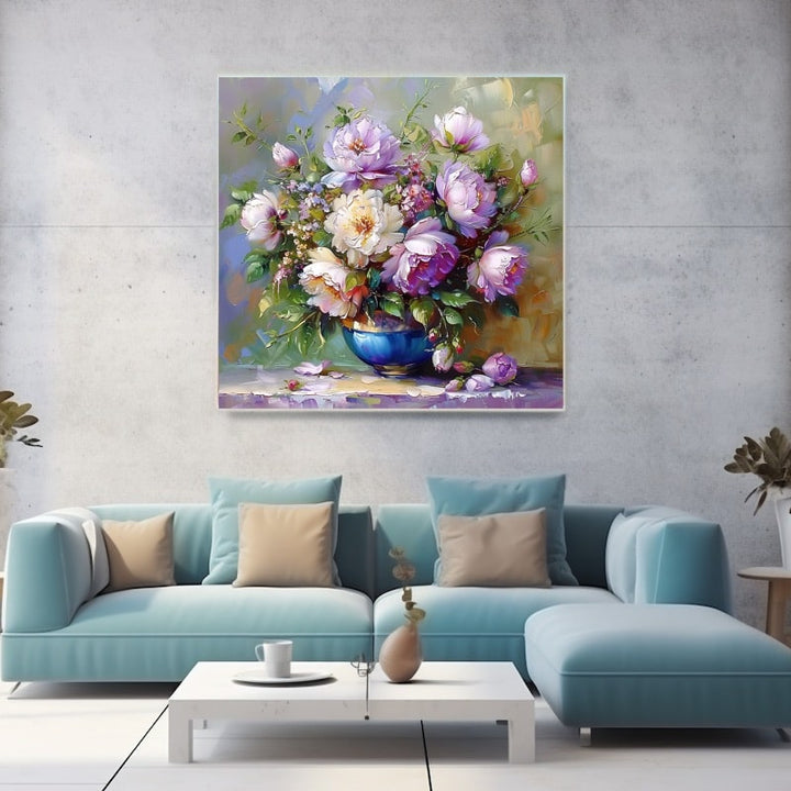Peinture Sur Toile Bouquet De Fleurs