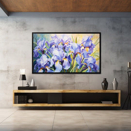 Peinture Sur Toile D'Iris