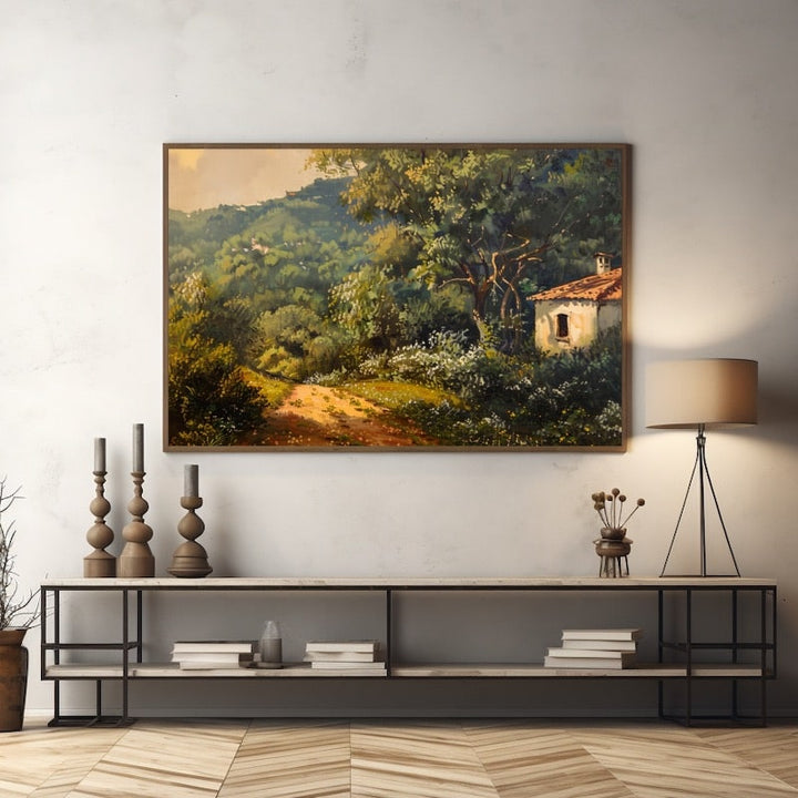 Peinture Sur Toile Paysage De Campagne