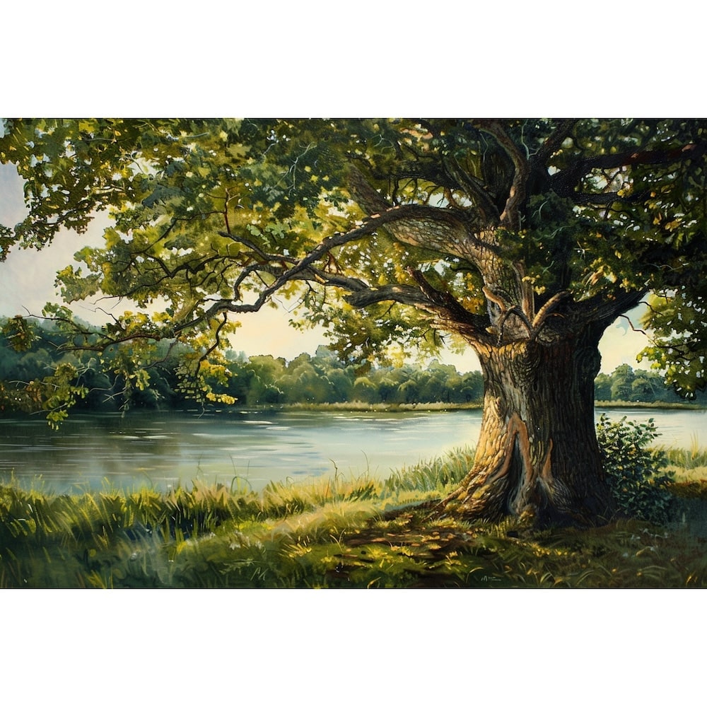 Peinture sur Toile Arbre, art mural décoration nature
