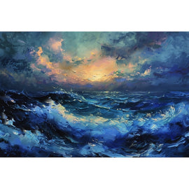 Tableau Mer au Crépuscule, art mural décoration nature