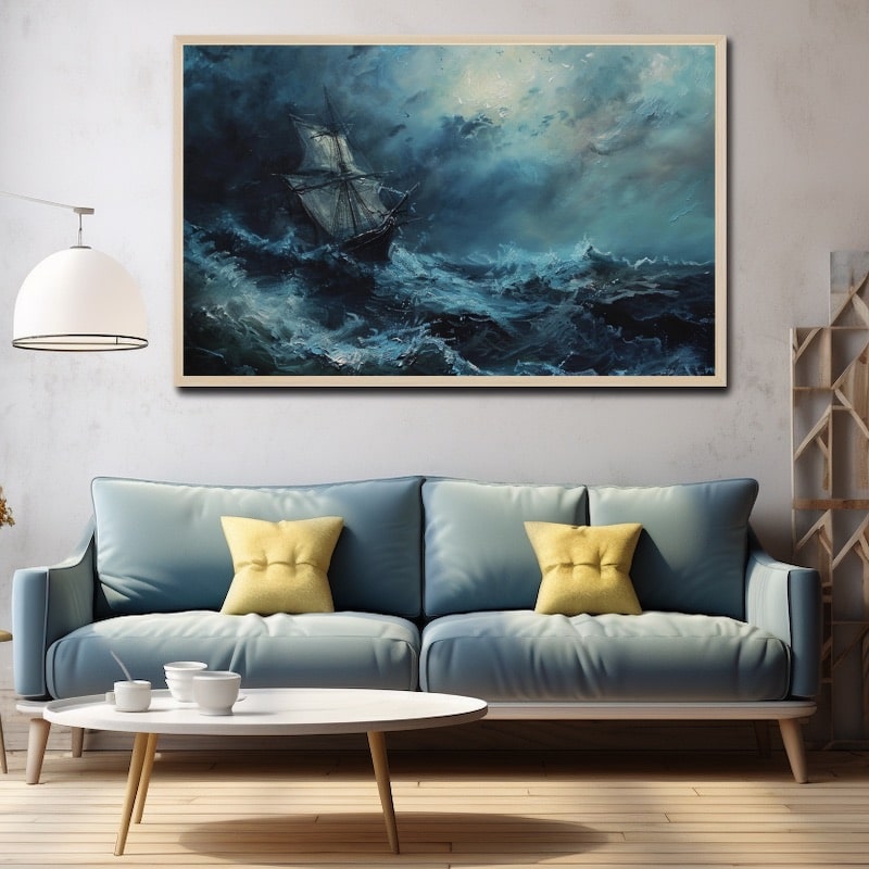 Peinture Tempête En Mer