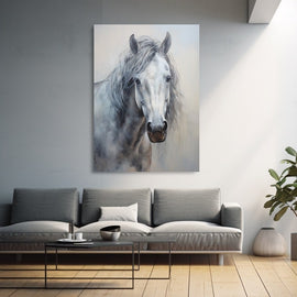 Peinture Tête de Cheval, art mural décoration nature