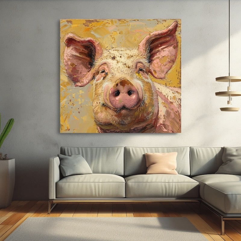 Peinture Tête De Cochon