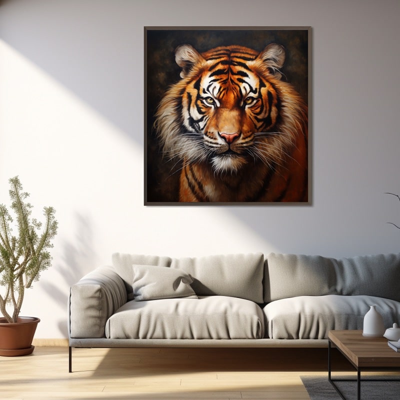 Peinture Tête De Tigre