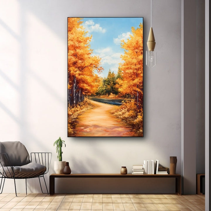 Peinture Thème Automne, art mural décoration nature