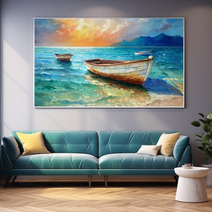 Peinture Thème Mer, art mural décoration nature