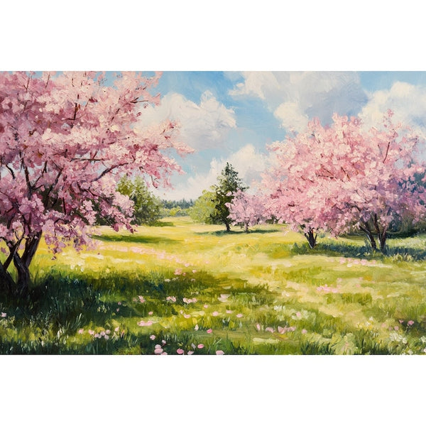 Peinture Thème Printemps, art mural décoration nature