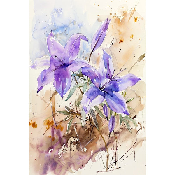 Peinture Toile Fleur Contemporaine
