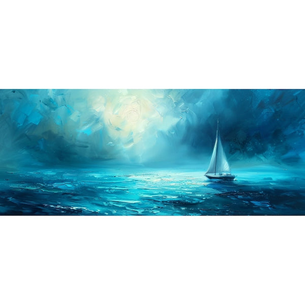 Peinture Triptyque Mer, art mural décoration nature