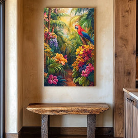Peinture Tropicale Exotique, art mural décoration nature