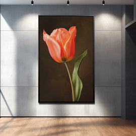 Peinture Tulipe, art mural décoration nature