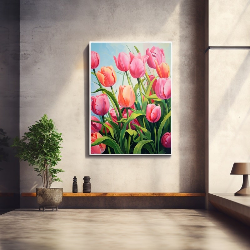 Peinture Tulipe 3D