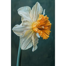 Peinture Fleur Bouquet Multicolore en Vase Peint, art mural décoration nature