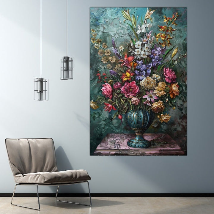 Peinture Vase Et Fleurs