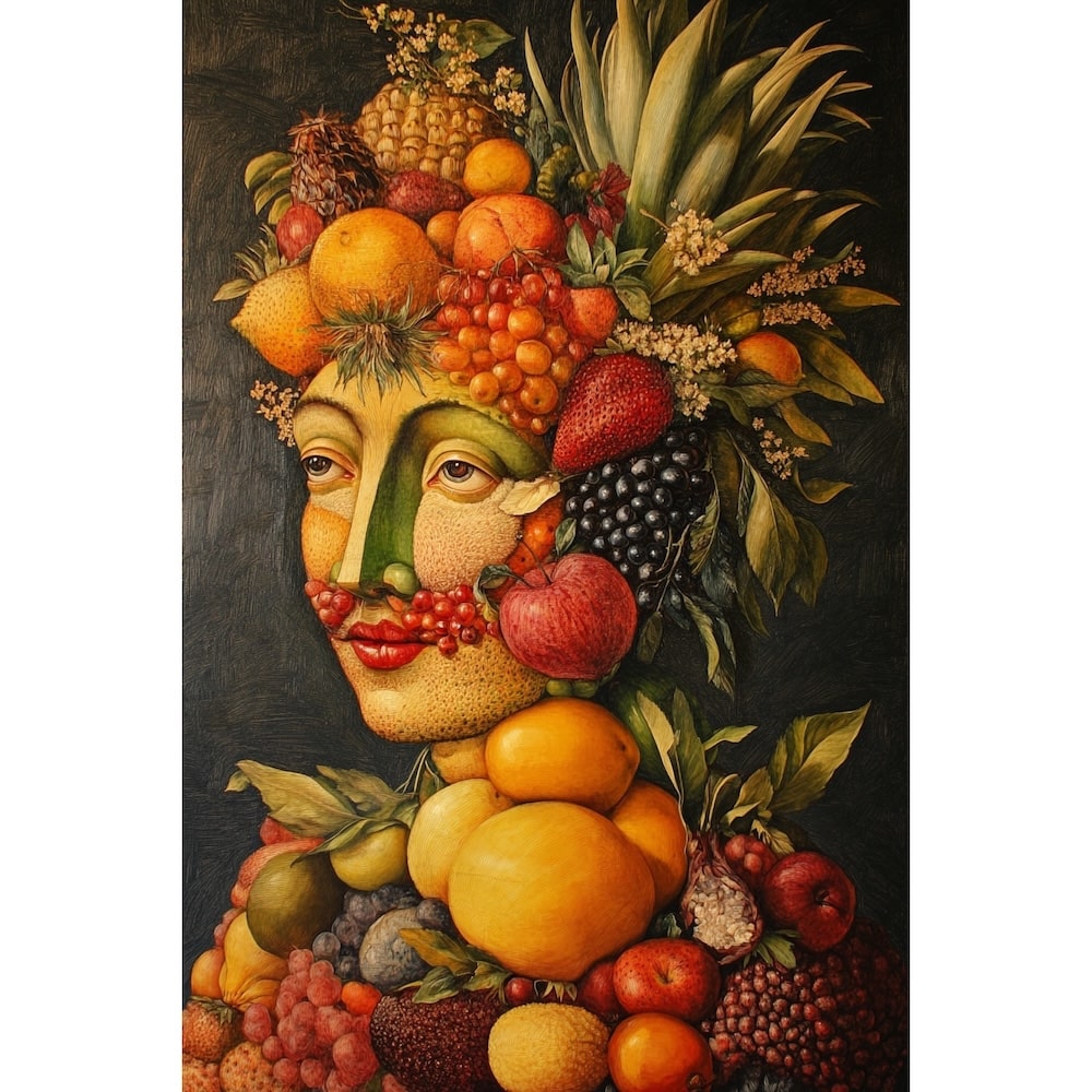 Peinture Visage Fruits Légumes